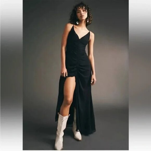 Free People Dresses & Skirts - Free People Simone Maxi Dress in Black NWT Size XS 0